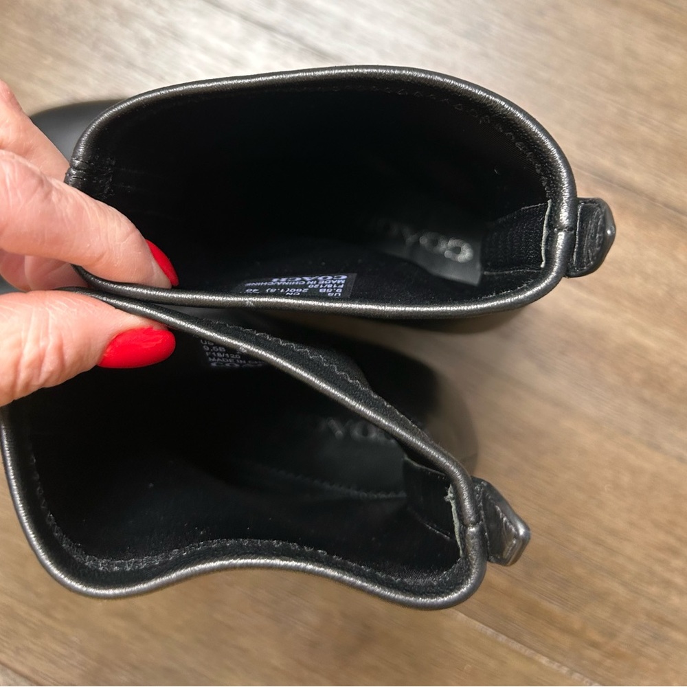 COACH Giana‎ Black Leather Stretch Bootie G2827 Size 9.5B - Picture 16 of 16